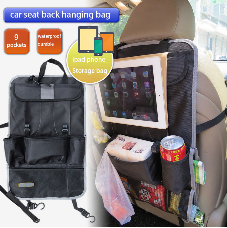 Multi-functional large-capacity car seat back hanging bag car storage bag