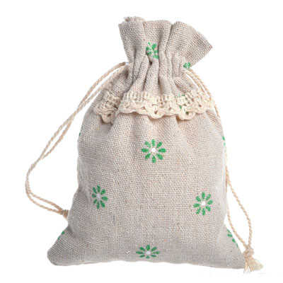 natural color cotton gift drawstring bag