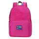 Washed nylon school backpack