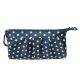 white dots printed women cosmetic bag