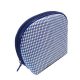 Shell shape grid printing makeup bag