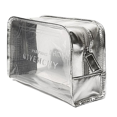 Square clear window cosmetic bag