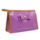 Cute patent PVC candy color cosmetic bag