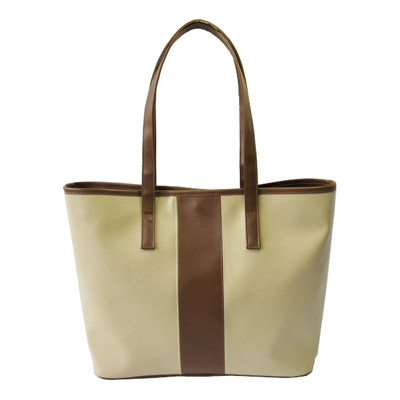 Narrow easy take handle PVC women tote bag