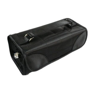 Satin roll up cosmetic bag