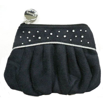 Folding cosmetic Bag with ziiper and custom puller