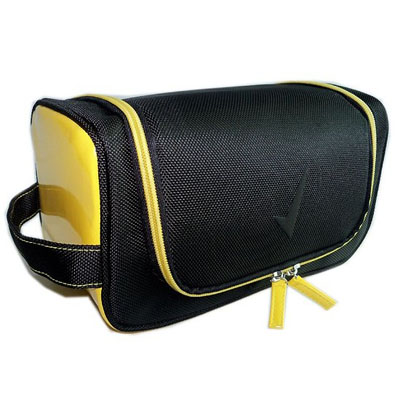 Classic mens travel cosmetic bags with webbing handle