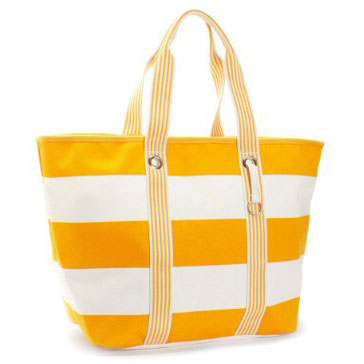 600D stripe beach bags