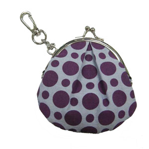 Dotted cotton coin purse