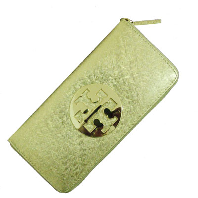 Women's Wallet in Shiny Golden Lizard Leather