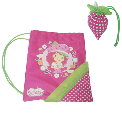 strawberry drawstring backpack